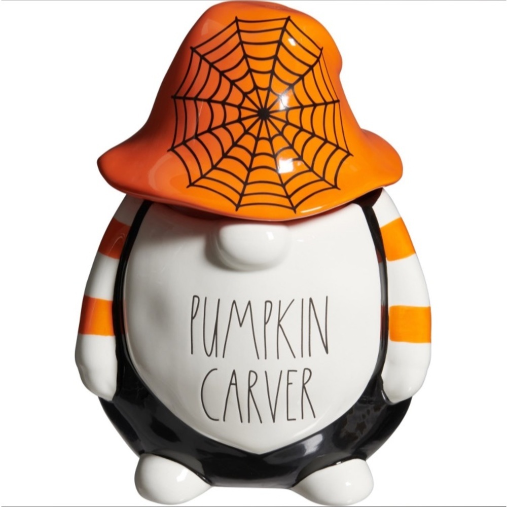 🎃 Rae Dunn Pumpkin Carver Gnome Canister